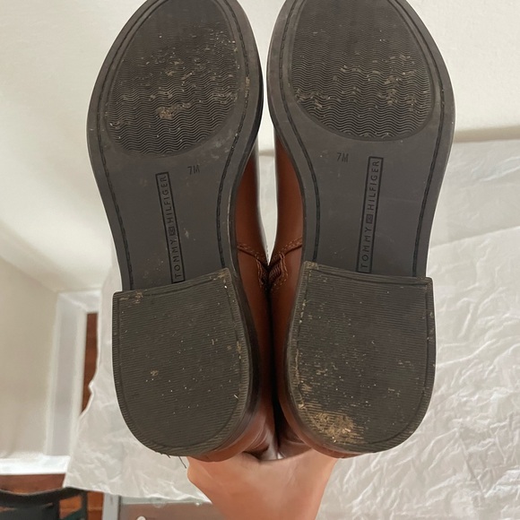 Tommy Hilfiger Elegant Brown Leather Riding Boots - Picture 5 of 5